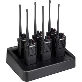 Retevis RT29 Walkie Talkies Long Range, High Power 2 Way Radios, Heavy Duty Two Way Radios, 700,000 sq. ft/50 Floor, for Construction School Works(6 Pack)