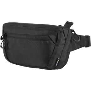 Tactical CCW Fanny Bag, Concealed Carry Fanny Pack w/Adjustable Waist Belt Tactical Waist Bag Handgun Pouch with Universal Pistol Holster, Everyday Hip Pack for Men Travel Outdoor(Brown)