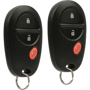Key Fob Keyless Entry Remote fits Toyota Tacoma Tundra Sienna Sequoia Highlander (GQ43VT20T), Set of 2