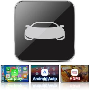 Car TV Assistant Wireless CarPlay & Android Auto Adapter, HDMI to USB Converter, Plug & Play, Support Fire TV Stick, Game Consoles, Video Casting, Anti-Disconnect, No Lag, Only for Wired CarPlay Cars
