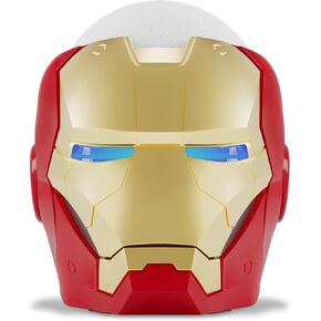 Echo Bundle: Echo Dot (5th Gen, 2022 release) | Charcoal and Limited Edition Marvel Iron Man Stand