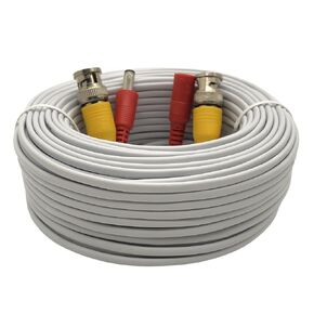 1PCS 100ft/30m Integrated BNC Video Power Cable Extension. Ideal for Security Cameras, CCTV, Surveillance, and DVR System installations Free 2×BNC connectors