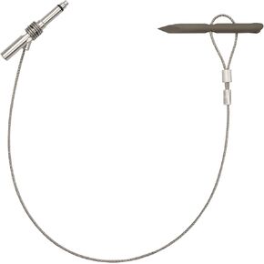 Scuba Choice 4" Gulf Fixed Wing Slip Tip for Spearfishing, Tri-Cut 6mm Thread with 3/8" Slide Ring, 23" Multi-Braid Wire, Stainless Steel Coil Adapter, Durable & Reliable