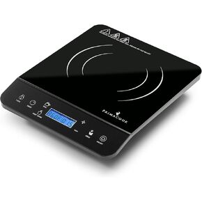 Portable Induction Cooktop - Single Burner Induction Hot Plate - Safe, Fast Heating for Gourmet Cooking - Sleek Design with Touch Controls - Energy Efficient Home Food Preparation (Black)