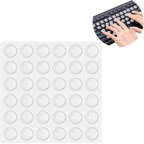 Nail Type Keyboard Stickers,Computer Keyboard Nail Friendly Button Stickers,Reusable Adhesive Long Nail Keyboard Cover Stickers for Typing and Gaming, for Women with Long Nails (64pcs(11MM)