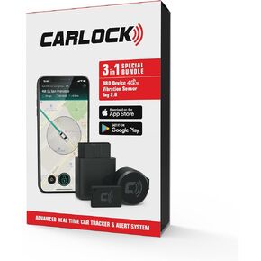 Carlock Ultimate Security Bundle 2.0: Tracker في الوقت الفعلي ، الإنذار ، مستشعر الاهتزاز بلوتوث وملحق العلامة. إجمالي حماية السيارات في حزمة واحدة قوية!