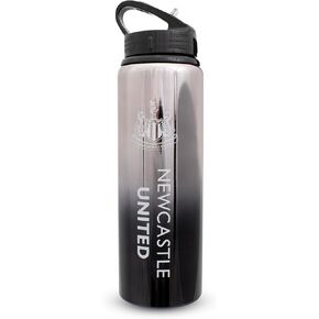 Hy-Pro Officially Licensed Newcastle F.C 750ml Aluminium UV Bottle | Integrated Folding Straw, Neochrome Finish, Leakproof, Lightweight, BPA Free