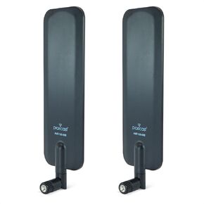 Proxicast 4G/5G/CBRS Universal Wide-Band 6 dBi Omni-Directional Swivel Terminal Antenna (SMA Male) - Compatible with Cisco, Cradlepoint, Digi, MoFi, Pepwave, Sierra and Others (ANT-120-008-2PK)