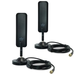 2 Proxicast 6 dBi 4G/5G Paddle Antennas + 2 Pro-Grade Magnetic Base Bundle (ANT-120-008-SMA-BDL)