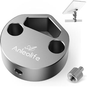 Starlink Mini Tripod Adapter - Aluminum Alloy Tripod Mount Adapter for Starlink Mini, 1/4"-20 and 3/8"-16 Threaded, Compatible with Tripods, Fixing Clamps, Pipe Adapters, Starlink Mini Accessories