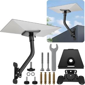 Gen 3 Mount for Starlink, Starlink Mounting Kit, Wall/Roof/Pole Mount, Metal Frame, Black