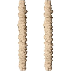 ELFCAB 2 Packs Chandelier Cord Cover Each 6 Feet Long Use for Chandelier Lighting Wires, Easy to Install (Natural Jute)