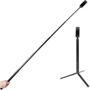 Monopod pellking لـ Insta360 واحد x4/x3/x2/x ، 61 بوصة/155 سم sholigie stick+12in/31 سم سبيكة الألومنيوم ، كدعم الأرض monopod لـ Insta360 واحد x4 إلخ.