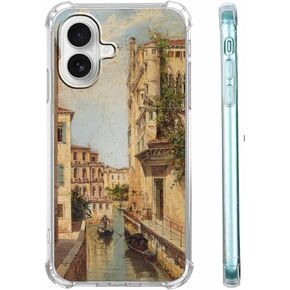 Case for iPhone 16 Plus with Superhero Design,Cartoon Comic Pop Culture Art Collage,Clear Soft TPU Bumper Case,6.7"(Hero,16pl)