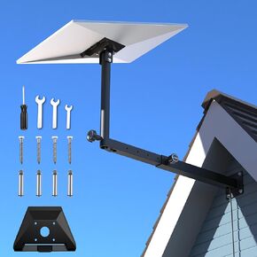 Starlink Gen 3 Mount, Adjustable Wall Mount Kit with Stainless Steel Frame and Black Finish