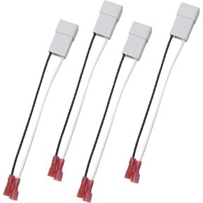 Speaker Harness, Door Speaker Connector Modification Plug Wiring Harness, Insulated Sheath Plug and Play Audio Adapter Replacement, Compatible with Honda Accord 72-7800 (Gray)
