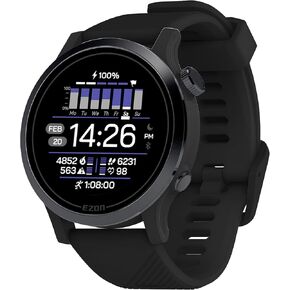 EZON GPS Sports Running Watch with Precision Heart Rate Monitoring, Dual-Band GNSS Tracking & Lightweight Design, Ideal for Athletes, Outdoor Adventures & Fitness Enthusiasts