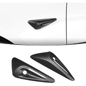 HW4.0 Side Camera Cover Compatible with 2024 Tesla Model 3&Y 3K Toray Dry Carbon Fiber Side Camera Turn Signal Cover-Matte Carbon Fiber in Saudi Arabia