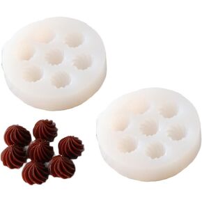 Cereal Bowl Candle Molds Silicone 2 Pack Fruit Loops Candy Molds Non-Stick (Round)