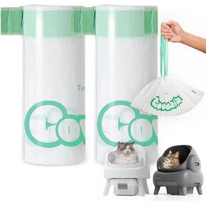 50 Count 27" x 13" Cat Litter Box Liners, 2 Mil Thickness Neakasa M1 litter bags, Replaced Waste Bags, Heavy Duty Trash Bags