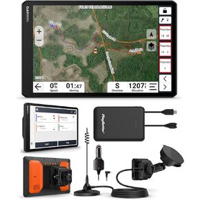 Garmin Alpha XL in-Vehicle Dog Tracking GPS Navigator Bundle - Track and Train Up to 20 Dogs, Pairs Directly to Your Compatible Dog Collars and Handhelds with PlayBetter 5000mAh Portable Charger