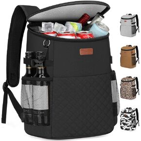 Soft Cooler Backpack 30 Cans, Backpack Coolers Insulated Leak Proof Thermal Lunch Backpack for Men Work Small Cooler Bag Beach Travel Picnic Drink Beverage Beer