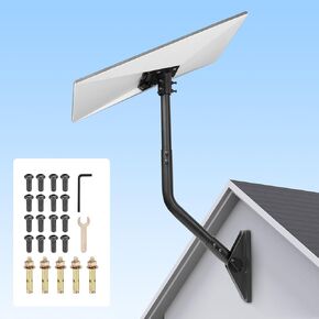 Starlink Gen 3 Wall & Roof Mounting Kit, Adjustable Gen 3 Mount for V3 Standard Dish, Includes Aluminum Pipe Adapter