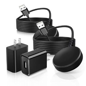 2 Pack 5V Fast Charger Compatible with Samsung Galaxy Watch 7/6/5/4/3/FE/Ultra/Active 2/Active series Classic/5/5 Pro/4/4 Classic/3/Active 2/Activ Smartwatch Magnetic Wireless Charging Cord Cable Wire