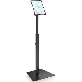 AboveTEK Security iPad Kiosk Floor Stand, Anti-Theft POS Tablet Stands for Retail Business, Height Adjustable Tablet Floor Stand, 360° Swivel Universal Locking Holder Fits 9.7"-13" iPads/iPad Pro/Air