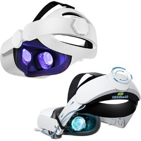 Head Strap Replacement & Saqico10000mAh Head Strap with Battery Compatible with Oculus/Meta Quest 2