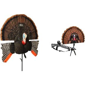 MOJO Scoot-N-Shoot MAX Tom Turkey Hunting Decoy with Realistic Fan