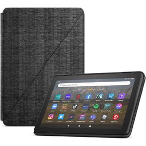 New Amazon Fire HD 8 Tablet (32GB Black, 2024 release) + Standing Cover (Black)