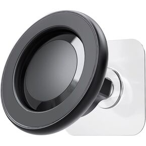 for MagSafe Wall Mount Magnetic Phone Holder Includes All Smartphone Compatible Rings (Self-Adhesive), 360 Degree Free Rotation, Shower Mirror,Bathroom,Kitchen (Black)
