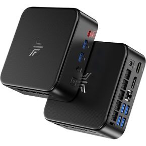 KAMRUI Mini Gaming PC, E3B 16GB RAM 512GB SSD Mini PC AMD Ryzen 5 7430U Micro Desktop Computers (Max 4.3GHz,6C/12T, Beat 5650U), Small Computer Support WiFi 6, BT5.2, Triple Display for Office Home