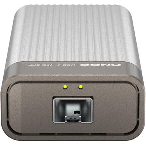 QNAP 10GbE SFP+ Network Adapter to USB 4 Type-C & Thunderbolt 3/4 Compatible (QNA-UC10G1SF)