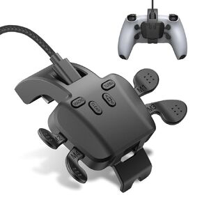 GMVOX Back Paddles for PS-5 Controller, 4 Bcak Programmable Buttons, Support Turbo/Map/Key Swap Functions, Plug and Play with USB Cable Wired Connection, for PS5 Console/PC/Mac/Android TV