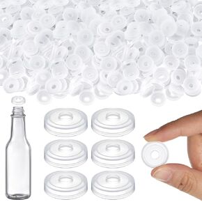200 Pcs Dripper Insert Orifice Reducers Hot Sauce Bottles, Dripper Fitment Orifice Reducer for 5 and 10 oz Woozy Bottles