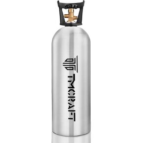 Tmcraft 20lb CO2 خزان ، أسطوانة سبيكة ألمنيوم عالية القوة مع صمام CGA-320 ، اسطوانة معتمدة من DOT لمجموعة Kegerator و Draft Beer Dispensing