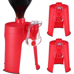 3pcs Drink Soda Dispense Gadget Bottles Water Coolers Soda Fountain Drink Machine Inverted Drinker Faucet Water Machine Tool for Home