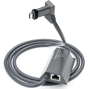 Starlink Ethernet Adapter for Starlink Standard Actuated Gen 2, RJ45 Dish Female to Router Male Adapter for Starlink Rectangle Dish Satellite Internet V2 Fast & Stable Network Connection
