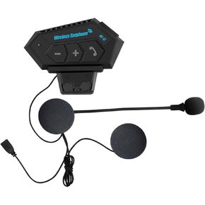 Motorcycle Helmet Headset Stereo Bluetooth Earphone Wireless Handsfree Mic Headphones Music Player for Motorbike Rider