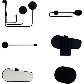TK-X4/TK-X4SC Motorcycle Bluetooth Headset Headphone with Type-C Connector, Boom Microphone and Button Microphone and Other Accessories