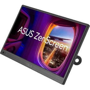 ASUS ZenScreen 16" Portable USB Monitor (MB169CK) - Full HD, IPS, Dual USB-C, Eye Care, Flicker Free, Blue Light Filter, Anti-Glare Surface, 360° Kickstand, 3 yr Warranty