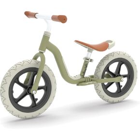 Chillafish Charlie Lux Lightweight Balance Bike Trainer for Children 2 to 5-Years, with Carry Handle, Integrated Footrest, Adjustable Seat, Handlebar, and No-Puncture 12-Inch EVA Tires, Salmon