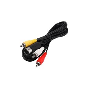 CHILDMORY 1.8M/6FT AV Audio Video Composite TV Cable Compatible for Genesis 1/Mega Drive 1/Master System 1