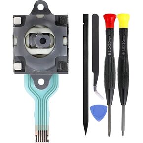 Ikpek 2 Pack Joysticks replacement for Asus ROG Ally RC71L Handheld Console, Joystick for GPD win3 Windows 10 Handheld Game Laptop Thumb Sticks 3D Analog Rod Replace Accessories with Repair Tools