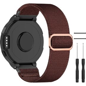 ساعة مرونة نايلون مرنة متوافقة مع Garmin Forerunner 235 ، حزام بديل للمتساقط الرياضي القابل للتعديل لـ Forerunner 235 Lite/220/230/620/630/735xt/منهج S20/S6/S5 الرجال النساء