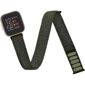 Nylon Sport Ankle/Arm Band Compatible with Fitbit Versa 2/Versa-1/ Lite/SE for Women Men, Elastic Nylon Braided Arm Strap Replacement Ankle Band in Kuwait