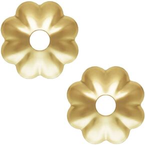 20pcs Adabele Real 1/20 14K Gold Filled 6mm Small Flower Bead Cap End Caps (1.0mm Hole) for DIY Craft Jewelry Making JK4-A6