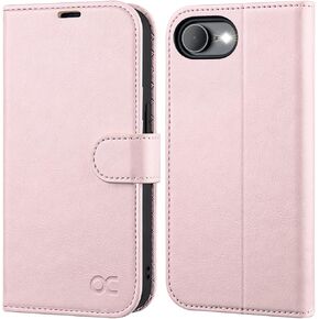 OCASE Compatible with iPhone 16e Wallet Case, PU Leather Flip Folio Case with Card Holders RFID Blocking Kickstand [Shockproof TPU Inner Shell] Phone Cover 6.1 Inch 2025, Black